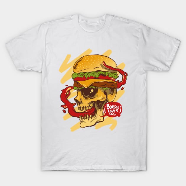 burger loves me T-Shirt by spoilerinc